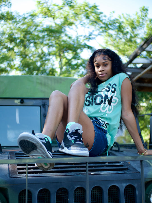 Minty green GHET Sleeveless tee